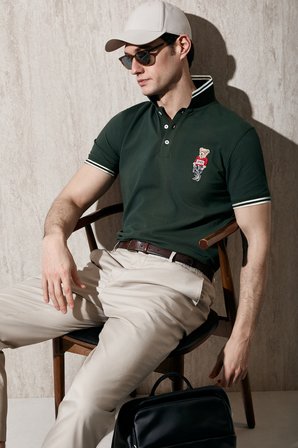 Brady Smart Erkek Polo Tişört Haki