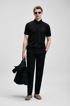 Hudson Smart Erkek Polo Tişört Siyah