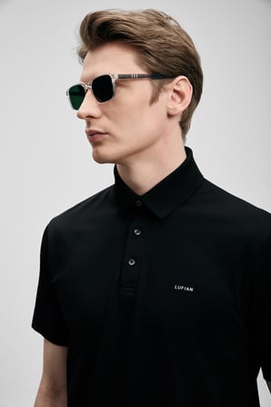 Hudson Smart Erkek Polo Tişört Siyah