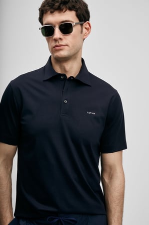 Lufian Erkek Hudson Smart Polo T-Shirt 111040234 Lacivert