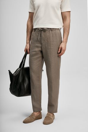 Karl Smart Erkek Chino Pantolon Slim Fit Toprak