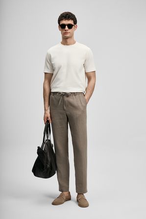 Karl Smart Erkek Chino Pantolon Slim Fit Toprak