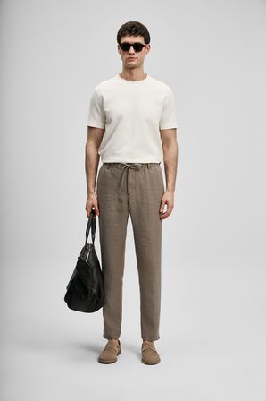Karl Smart Erkek Chino Pantolon Slim Fit Toprak