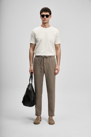 Karl Smart Erkek Chino Pantolon Slim Fit Toprak