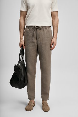 Karl Smart Erkek Chino Pantolon Slim Fit Toprak