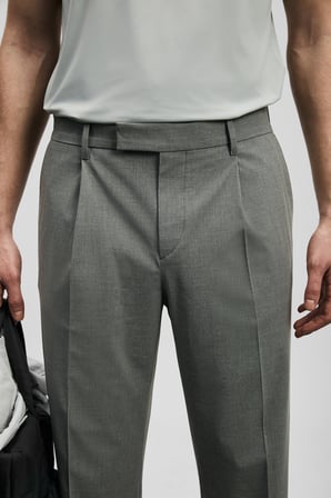 Nalon Smart Erkek Chino Pantolon Slim Fit Açık Gri