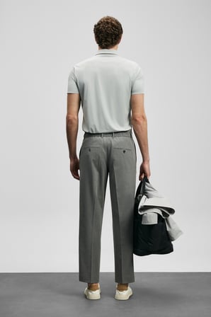 Nalon Smart Erkek Chino Pantolon Slim Fit Açık Gri