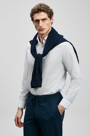Federico Erkek Basic Gömlek Regular Fit Beyaz
