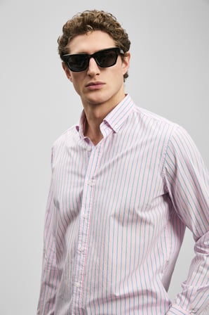 Alexo Erkek Basic Gömlek Regular Fit Pembe