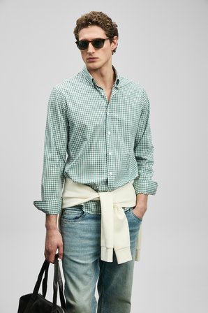 Marco Erkek Basic Gömlek Regular Fit Yeşil