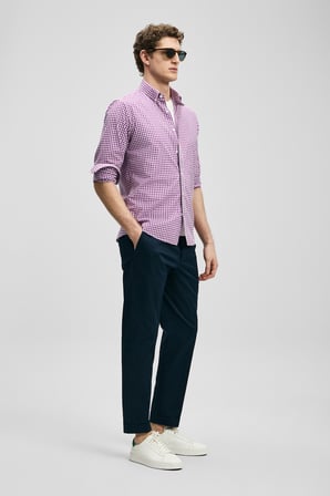 Marco Erkek Basic Gömlek Regular Fit Mor