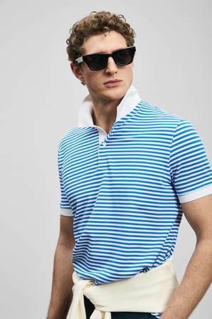 Landon Smart Erkek Polo Tişört Saks