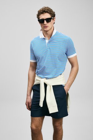 Landon Smart Erkek Polo Tişört Saks