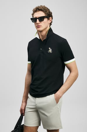 Zane Smart Erkek Polo Tişört Siyah
