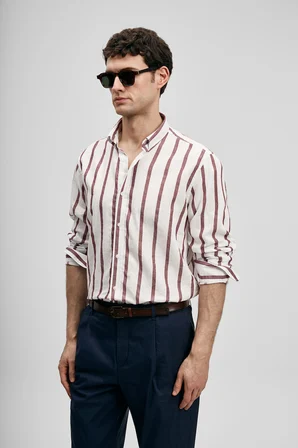 Rıng Erkek Basic Gömlek Regular Fit Bordo