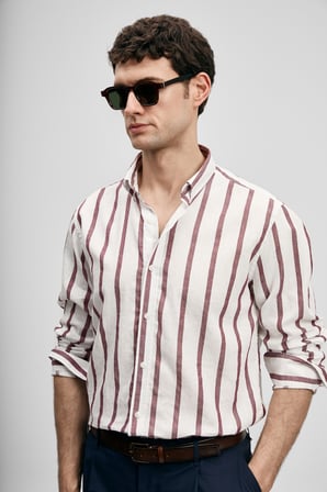 Rıng Erkek Basic Gömlek Regular Fit Bordo