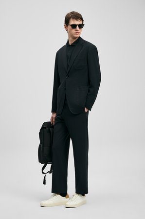 Luıs Spor Erkek Blazer Ceket Slim Fit Siyah