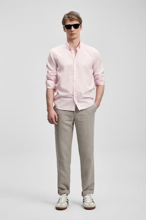 Danıel Erkek Basic Gömlek Regular Fit Pembe
