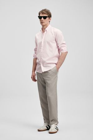 Danıel Erkek Basic Gömlek Regular Fit Pembe