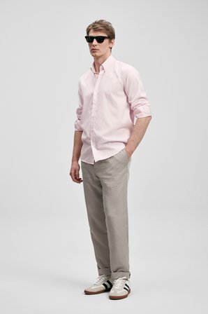 Danıel Erkek Basic Gömlek Regular Fit Pembe