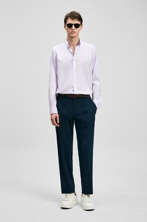 Danıel Erkek Basic Gömlek Regular Fit Lila