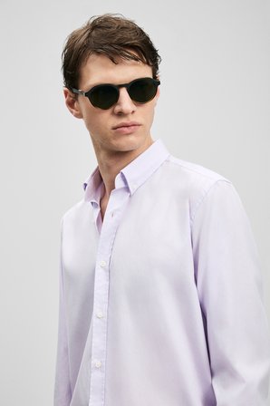 Danıel Erkek Basic Gömlek Regular Fit Lila