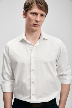 Veler Erkek Basic Gömlek Regular Fit Beyaz