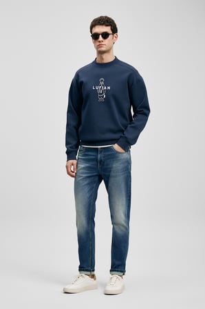 Max Smart Jean Erkek Pantolon Slim Fit Mavi