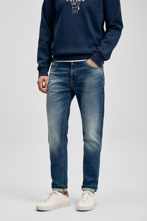 Max Smart Jean Erkek Pantolon Slim Fit Mavi