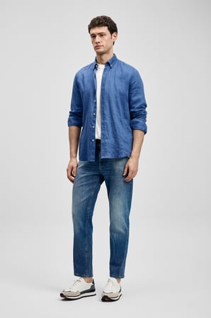 Beneflec Smart Jean Erkek Pantolon Slim Fit Mavi