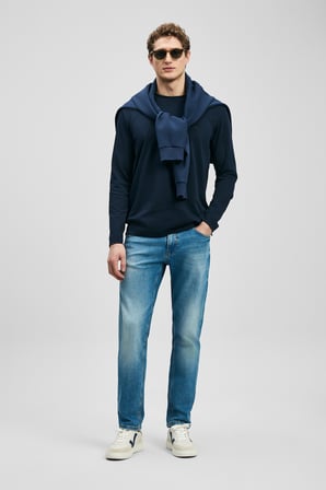 Vernom Smart Jean Erkek Pantolon Slim Fit Açık Mavi