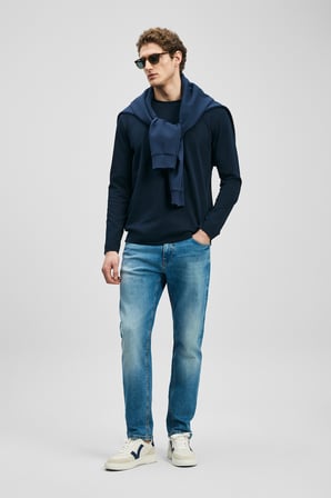 Vernom Smart Jean Erkek Pantolon Slim Fit Açık Mavi