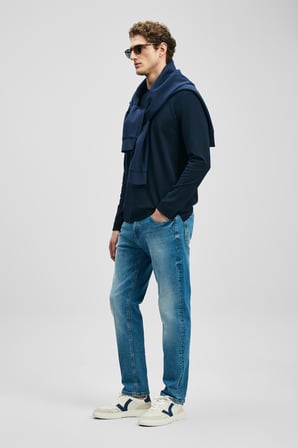 Vernom Smart Jean Erkek Pantolon Slim Fit Açık Mavi