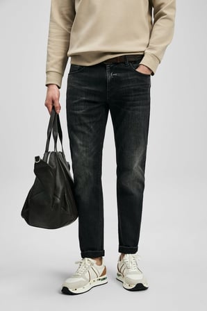 LUFIAN Erkek Luta Smart Slim Fit Jean Pantolon 111200243 Antrasit