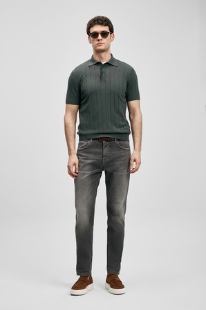 Quel Smart Jean Erkek Pantolon Slim Fit Gri
