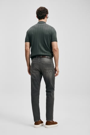 Quel Smart Jean Erkek Pantolon Slim Fit Gri