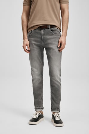 Tony Smart Jean Erkek Pantolon Slim Fit Açık Gri