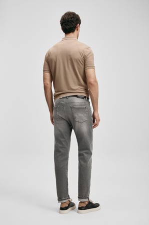 Tony Smart Jean Erkek Pantolon Slim Fit Açık Gri