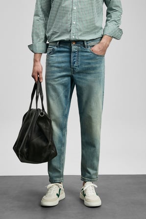 Davıd Smart Jean Erkek Pantolon Slim Fit Yeşil