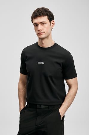 Marcus Modern Grafik Tişört Siyah