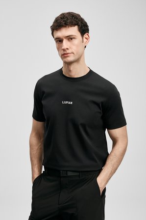 Marcus Modern Grafik Tişört Siyah