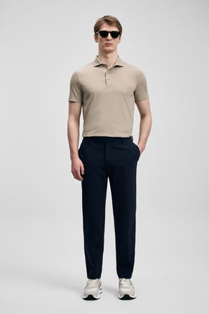 Spencer Hi- Tech Performance Dikişsiz Polo Tişört Toprak