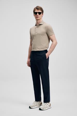Spencer Hi- Tech Performance Dikişsiz Polo Tişört Toprak