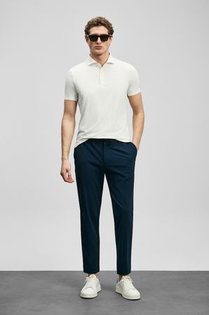 Spencer Hi- Tech Performance Dikişsiz Polo Tişört Beyaz