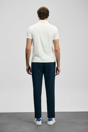 Lufian Erkek Spencer Hi- Tech Performance Dikişsiz Polo T-Shirt 111040240 Beyaz