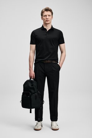 Jaxon Hi- Tech Performance Dikişsiz Polo Tişört Siyah