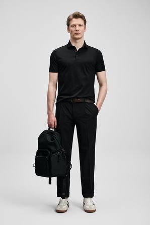 Jaxon Hi- Tech Performance Dikişsiz Polo Tişört Siyah