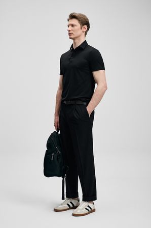 Jaxon Hi- Tech Performance Dikişsiz Polo Tişört Siyah