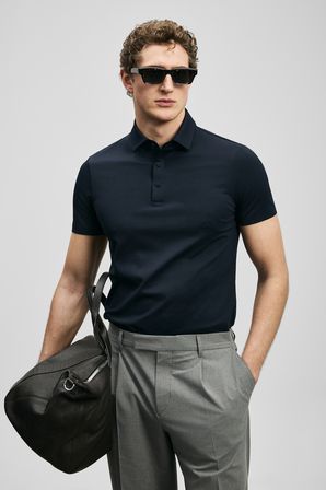 Jaxon Hi- Tech Performance Dikişsiz Polo Tişört Lacivert