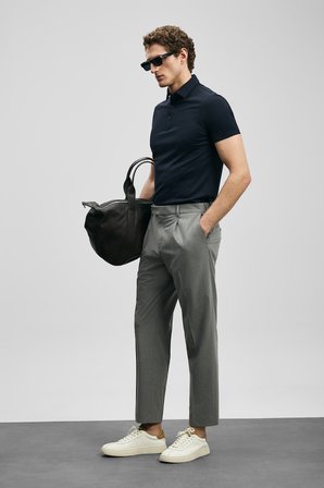 Jaxon Hi- Tech Performance Dikişsiz Polo Tişört Lacivert